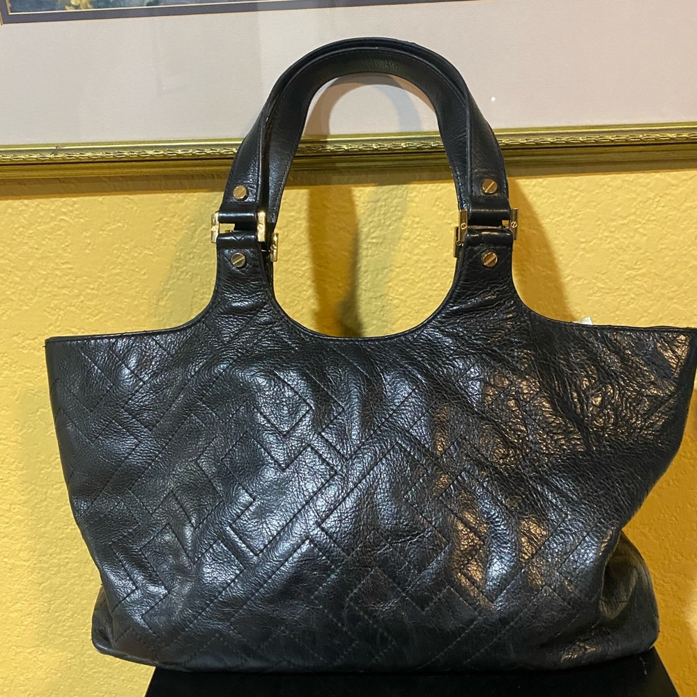 Tory Burch Bombe Leather Tote, designer handbags